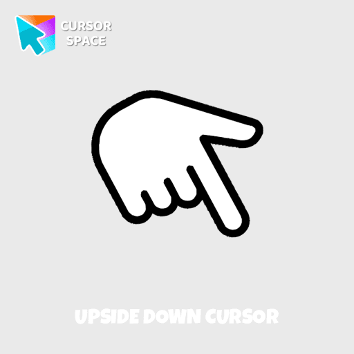 Upside down cursor pointer cursor